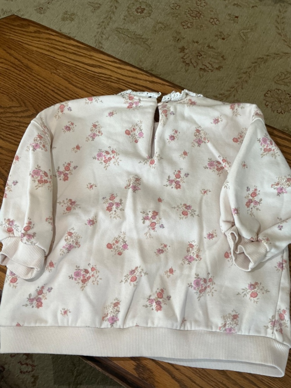 Next Ditsy Floral Sweatshirt in Light Pink Sz 2-3yrs EUC $38R - Picture 10 of 10